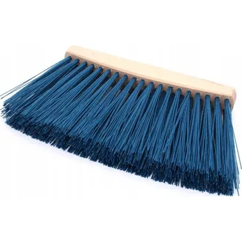 Trvanlivé hospodářské koště dřevěné s plastovými štětinami 25 cm bez násady