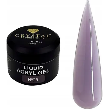 Lak na nehty Gel na posílení nehtů Liquid Acryl Gel 25 CRYSTAL PROFESSIONAL 30 ml