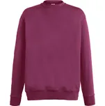 Fruit of the Loom Mikina Lightweight Set-In Sweat, pánská COT16215637003-burgundy L Burgundová