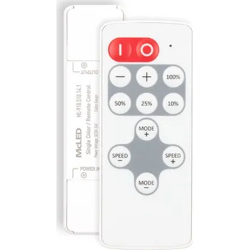 LED páska Sada RF Nano pro jednobarevné LED pásky, 1 zóna, ovladač + přijímač, max. 10A, bílý, IP20