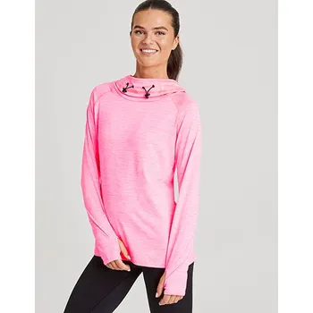 Dámské sportovní tričko s kapucí Just Cool JC038 (tričko s kapucí bez potisku)