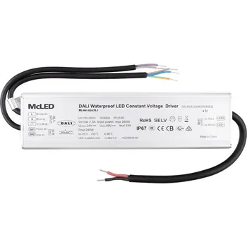Napájecí zdroj pro osvětlení Napájecí zdroj 240W, DC24V/10A, IP67, řízení DALI a tlačítko