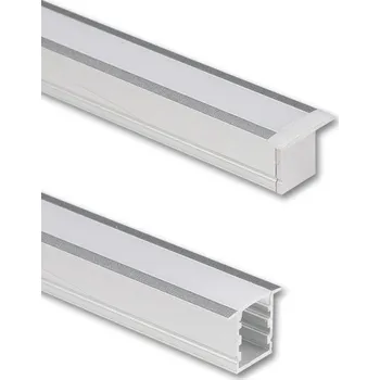 LED páska Vestavný hliníkový profil VI 18x15mm bez difuzoru 2m