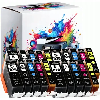 20 x INKOUSTY PRO CANON PIXMA PGI-520 CLI-521 MP550 MP620 iP4600 3600