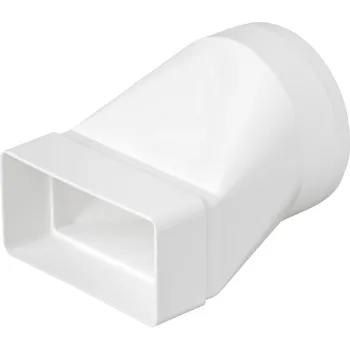 Ventilační potrubí REDUKCE HRANATÁ 110x55 / KULATÁ pr. 100 - PŘECHOD Z KULATÉHO POTRUBÍ NA PLOCHÉ