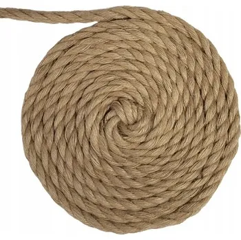 Lany JUTOVÉ LANO żeglarska točené šňůra 8mm 30 METRŮ
