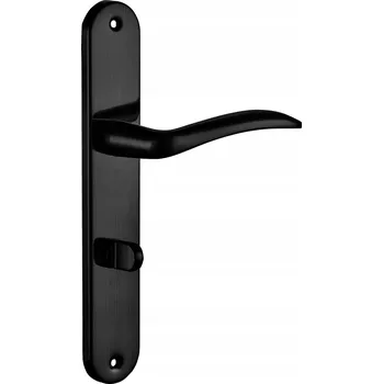 Dveřní kování Interiérová klika Schaffner Dlouhá, Štítek se zámkem WC