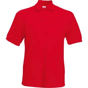 Fruit of the Loom Polokošile Heavy 65/35 Pique Polo, krátký rukáv COT16320400403-red L Červená