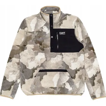 Pánská mikina Pánská mikina Colourwear Mikina Pile S Maskáčový Sherpa