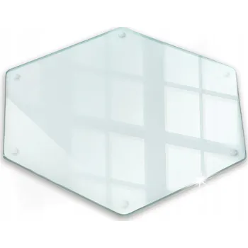 Kuchyňské prkénko Průhledné prkénko na krájení a servírování do kuchyně tvrzené sklo 40x35