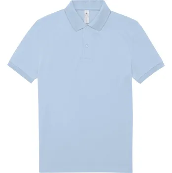 Pánské oblečení B&C Polokošile B&C My Polo 180, krátký rukáv COT01U424zl703-blush blue L Modrá blush