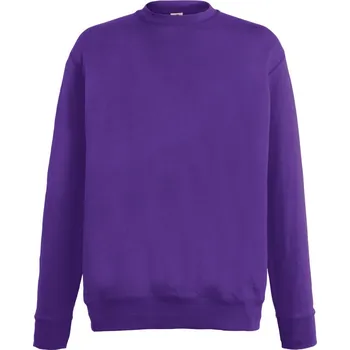 pracovní mikina Fruit of the Loom Mikina Lightweight Set-In Sweat, pánská COT16215635004-purple XL Purpurová