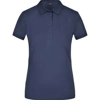 James & Nicholson Polokošile JN 709, elastická, krátký rukáv, dámská COT02070900303-navy L Navy