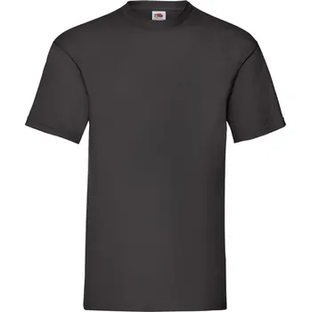 pracovní tričko Fruit of the Loom Tričko Valueweight T, krátký rukáv, pánské COT16103600215-black Černá 5XL