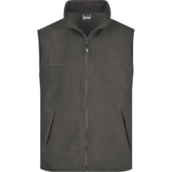 pracovní vesta James & Nicholson Vesta JN 45, fleecová COT02004567003-dark grey L Šedá tmavá