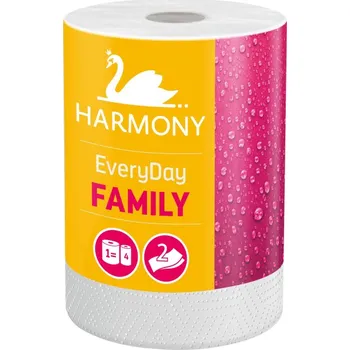 Utěrka Harmony Family Everyday papírové útěrky 2vrstvé 44 m 1 role