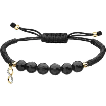 Náramek Náramek s prvky ze žlutého zlata s diamantem - nekonečno - ryzost 585 - 110.640/6