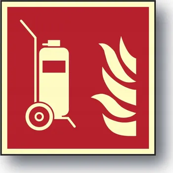 Hasicí přístroj Pojízdný hasicí přístroj HASICÍ PŘÍSTROJ PŘENOSNÝ 15X15 FOTO DESKA.