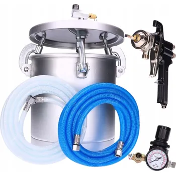 Postřikovač MALÍŘSKÁ STŘÍKACÍ JEDNOTKA S PUMPOU, PISTOLÍ A TRYSKOU 2.0, 8 LITRŮ, HADICE A NÁDRŽ