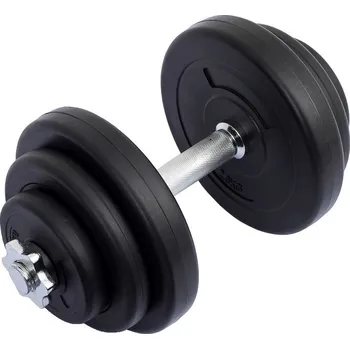 Jednoruční nakládací činka (kotouče s cementovou náplní) - 20 kg