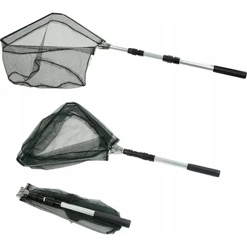 Podběrák PODBIERAK TELESKOPOWY 3SEKČNÍ 1,8 m RYBÁŘSKÝ PODBĚRÁK