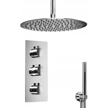 Vodovodní baterie Podomítková sprchová baterie Sannit Silver, stříbrná