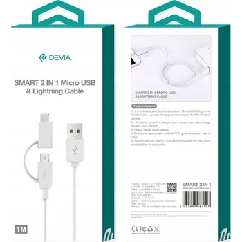 Datový kabel Kabel Devia USB - USB typ C 1 m zlatý