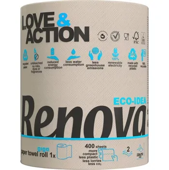 Papírový ručník Papírové utěrky Renova Love & Action Giga Role 1 ks