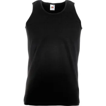 pracovní tričko Fruit of the Loom Tílko Athletic Vest, bez rukávu, pánské COT16109800201-black S Černá