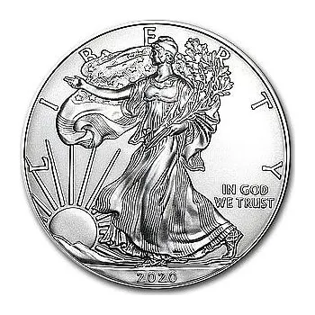 Sběratelství United States Mint Stříbrná mince 1 Oz American Eagle 2020 31,1 g