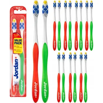 Zubní kartáček Manuální zubní kartáčky Jordan Total Clean Soft Měkké 2-balení 8 ks