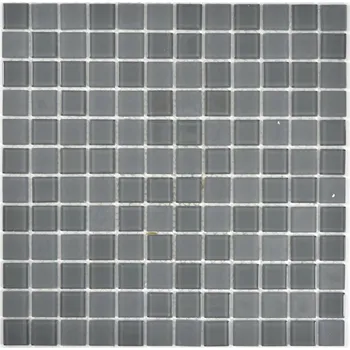 Skleněná mozaika WzorcowniaStudio 30 x 30 cm, odstíny šedé a stříbrné