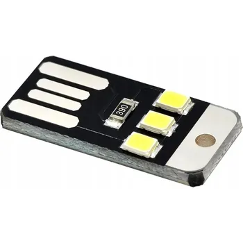 Lampička Lampka LED USB 3x 2835 5V světlo svítilna 40mA studená bílá