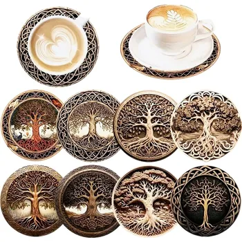 Žertovný předmět Podtácky STROM ŽIVOTA (8ks)