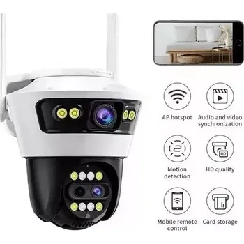 Zabezpečení domácnosti Bezdrátová duální wifi smart bezpečnostní kamera venkovní noční vidění