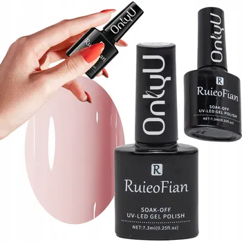 Přípravek na nehty SVĚTLE RŮŽOVÝ HYBRIDNÍ LAK NA NEHTY S LESKEM UV lak OnlyU/L013