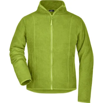 pracovní mikina James & Nicholson Mikina JN 49 na zip, mikrofleecová, dámská COT02004904203-lime green L Zelená lime