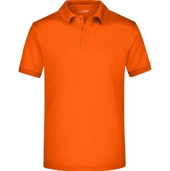 Pánská móda James & Nicholson Polokošile Active JN 576, krátký rukáv, pánská COT02057610713-dark orange 3XL Oranžová tmavá