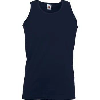 pracovní tričko Fruit of the Loom Tílko Athletic Vest, bez rukávu, pánské COT161098a3602-deep navy M Navy deep