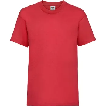 Fruit of the Loom Tričko Kids Valueweight T, krátký rukáv, dětské COT16103300426-red Červená 92
