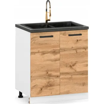 Kuchyňská skříňka Kuchyňská skříňka ULWE dub wotan 47 x 80 x 82 cm, barva čela: dub wotan