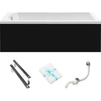 Vana Obdélníková akrylátová vana Besco SHEA s bočním odtokem 160 x 70 cm