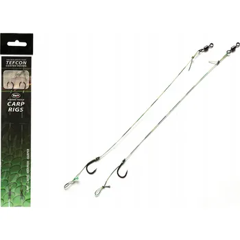 Háčky zemní s návazcem York Vlasový návazec Carp Rigs 2 ks