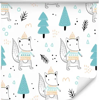 Fototapeta Dekorativní tapeta LIŠKA Kresba Skandinávský styl