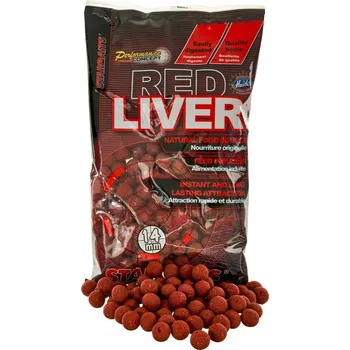 Nástraha Boilies Starbaits Red Liver 14mm 800g