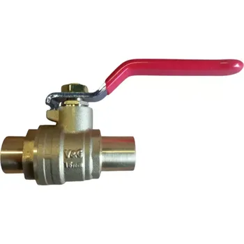 CU Kulový kohout PÁJECÍ 15 x 15mm PN16 Páka