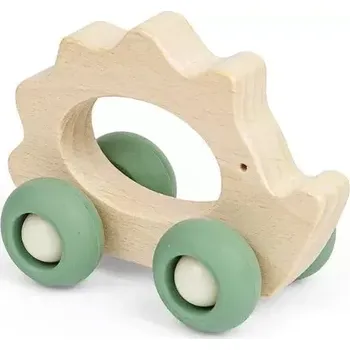 Dřevěná hračka Bigjigs Toys Zvířátko na kolečkách Ježek