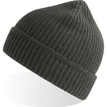 Atlantis Headwear Čepice Maple, pletená COT33011207199-dark grey m UNI Melír šedá tmavá