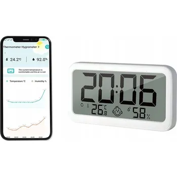 IP kamera Teploměr Vlhkoměr Hodiny Ikony Komfortu TermHoff YZ6047B Bluetooth