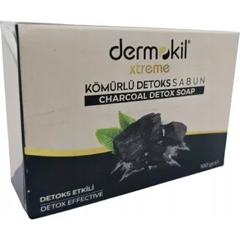 Mýdlo Dermokil - Pečující mýdlo v kostce s dřevěným uhlím 100g